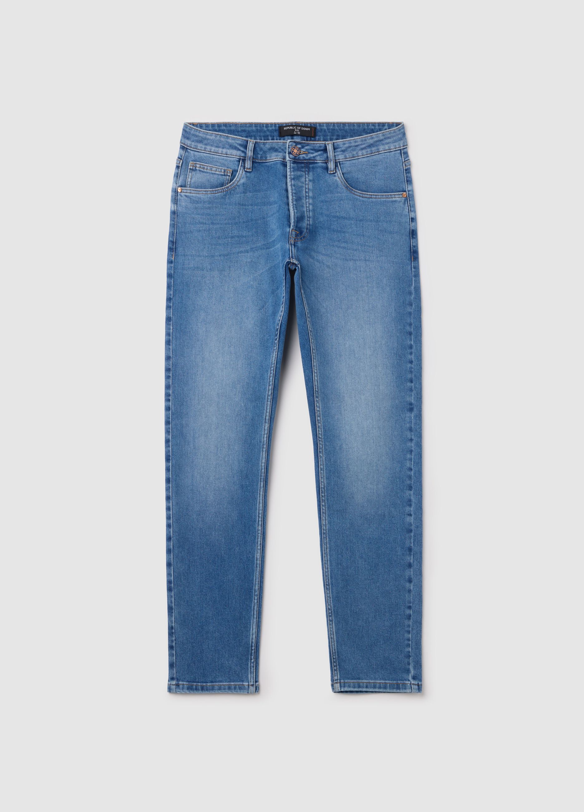 Slim-fit stretch jeans