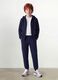 Blue organic cotton jogger trousers_0