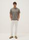 Grey pure cotton short sleeve regular fit t-shirt_1