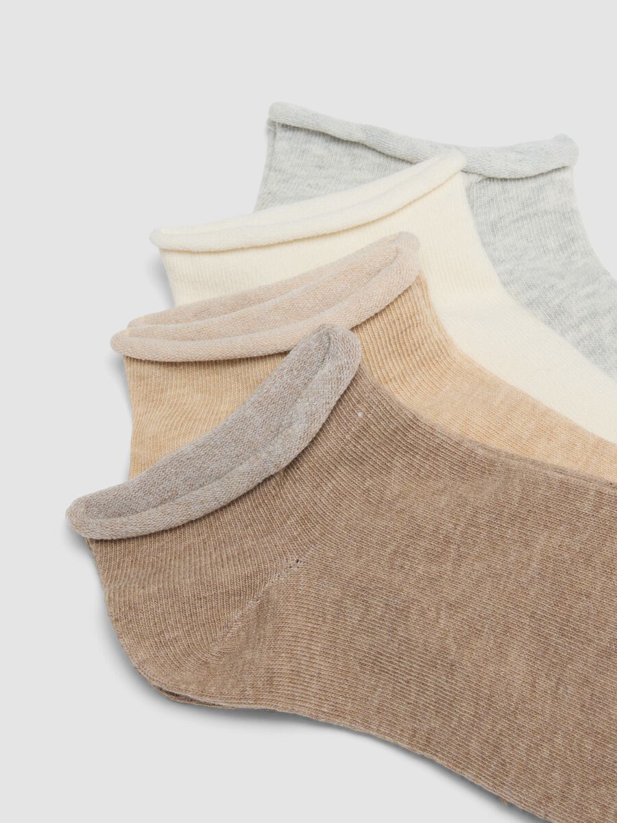 Pack of seven multicoloured socks in stretch organic cotton_1