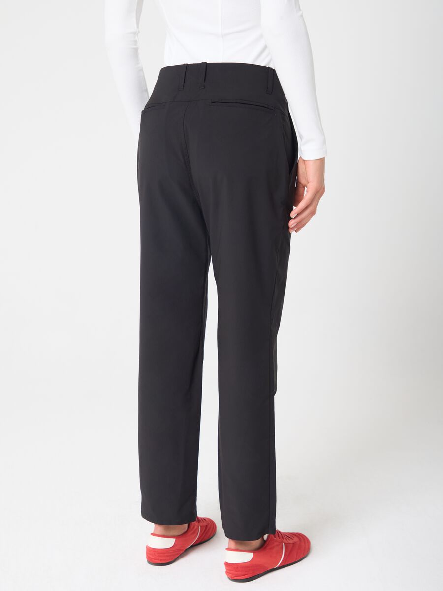 Straight Technical Fabric Trousers ALTAVIA STUDIO_2