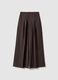 Brown wide-leg trousers_0