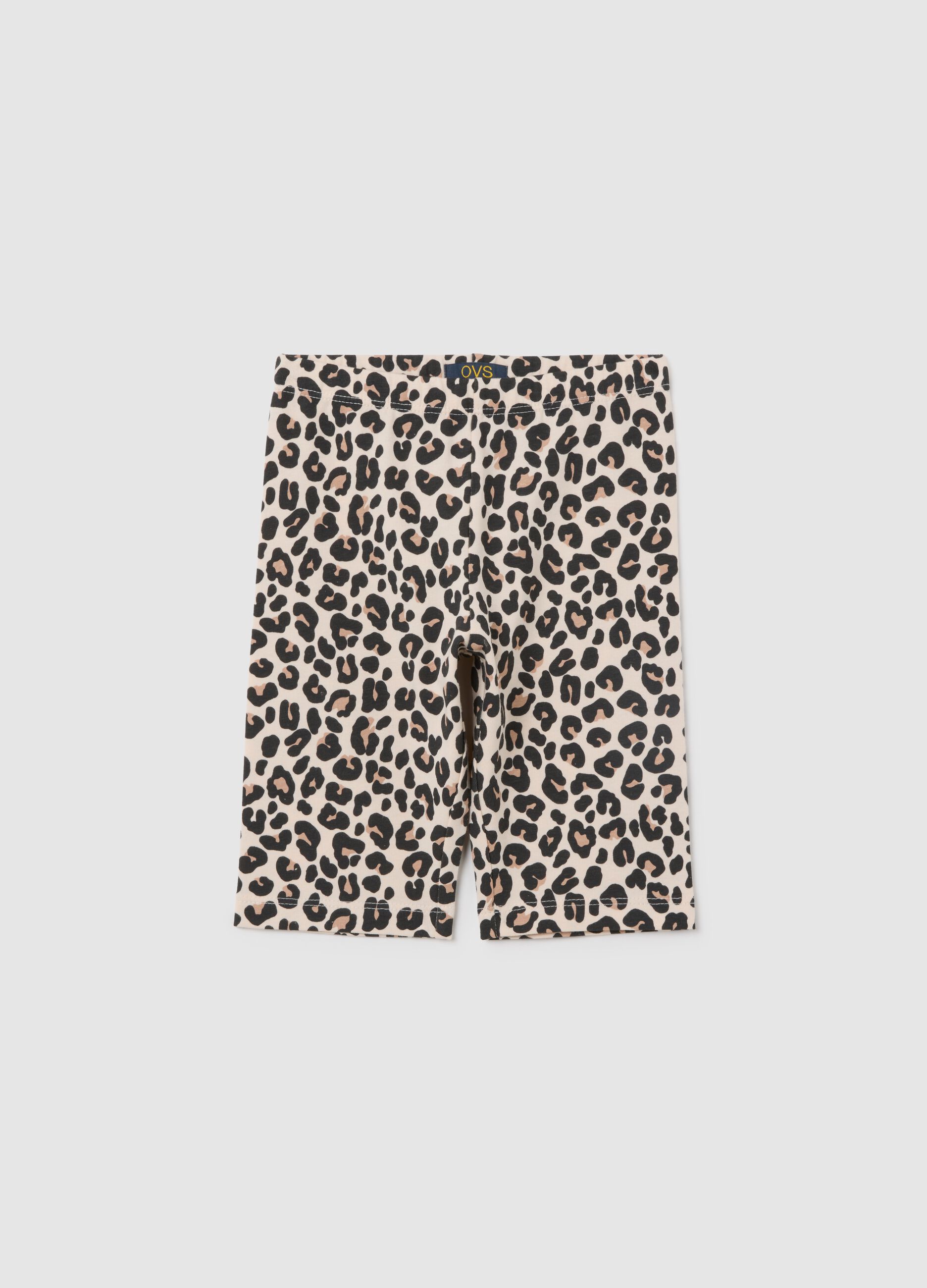 Girls' multicolor skinny fit cotton shorts
