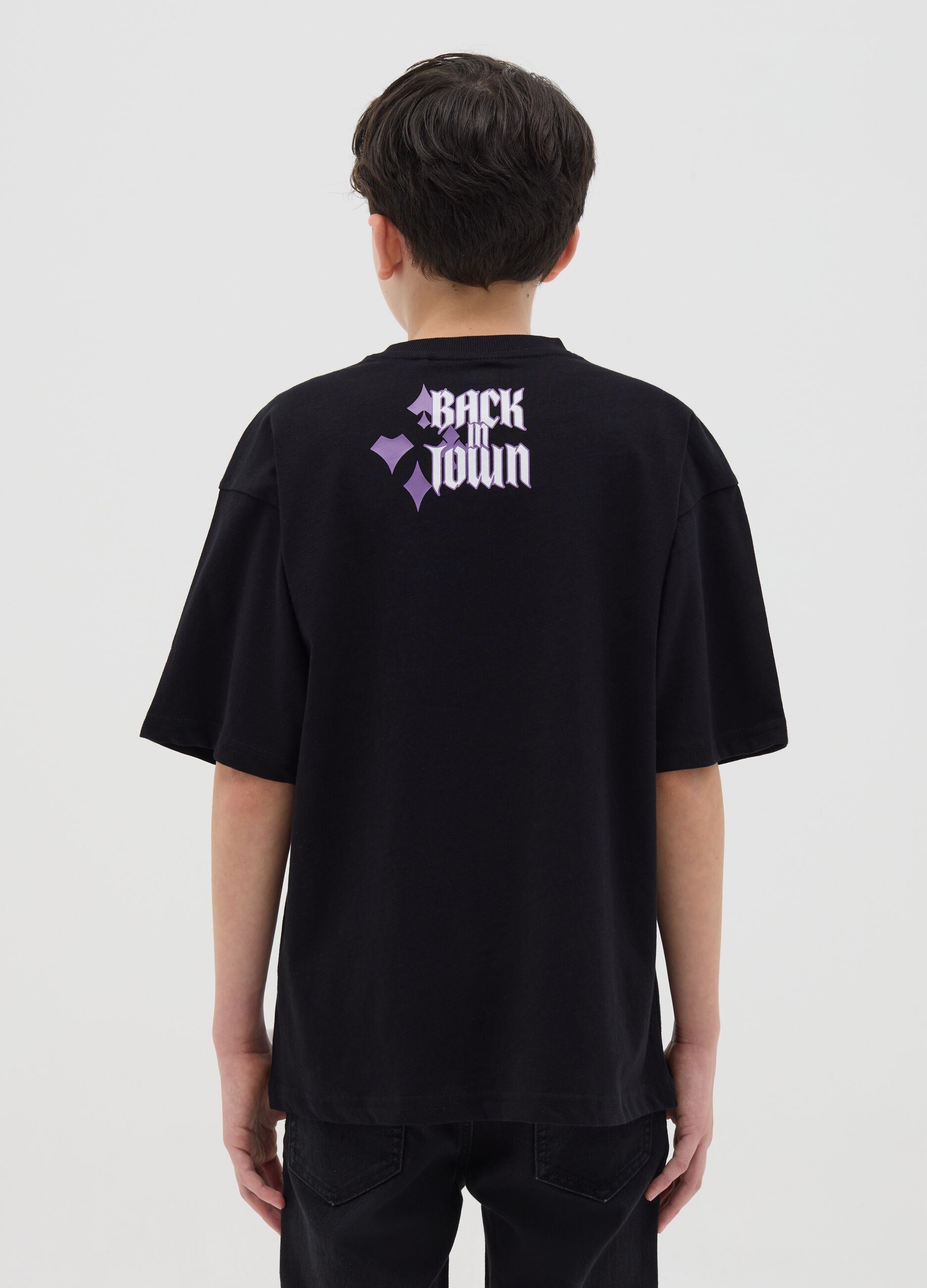 Cotton T-shirt with The Joker print