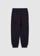 Fleece joggers with pockets and drawstring_1
