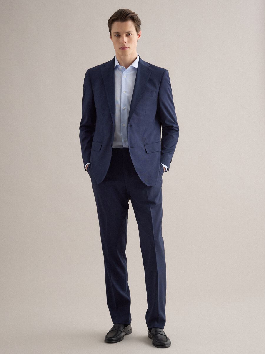 Blue Regular Fit Suit_0