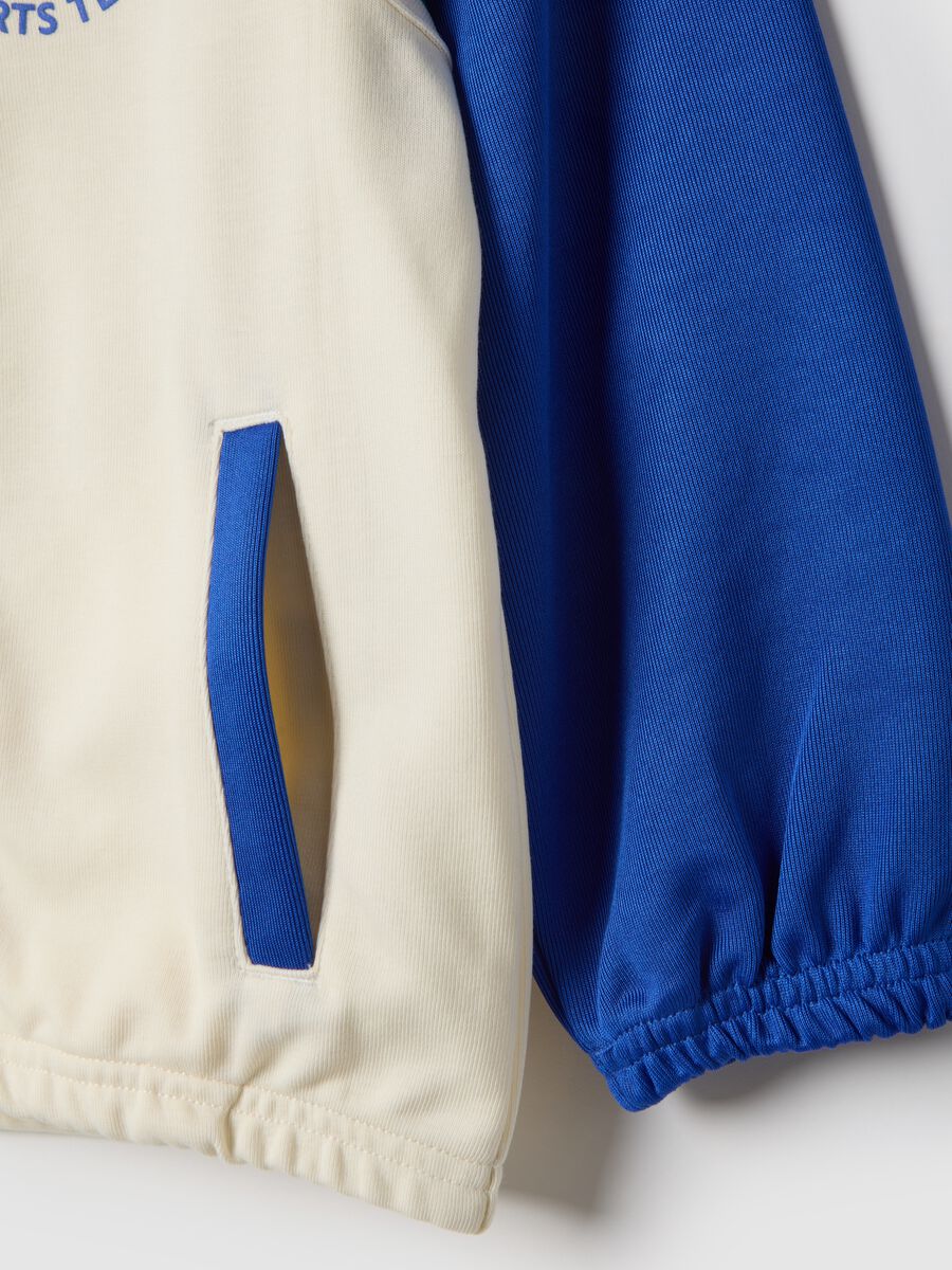 Multicolour cotton blend kids' zip-up sweatshirt_3