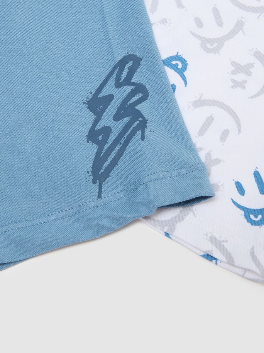 Kids' multicolour cotton blend regular fit boxer tripack_2