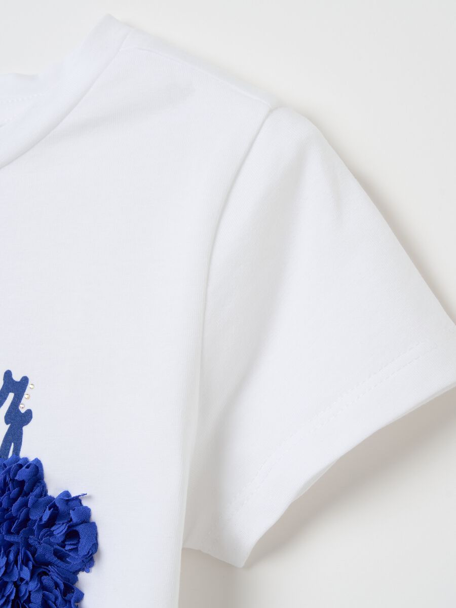 "St. Tropez" T-shirt with ice cream print and appliqués_3