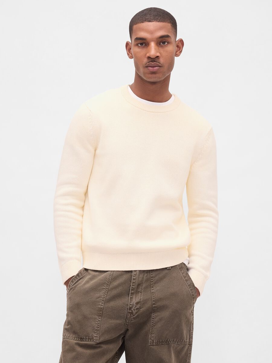 Maglione girocollo in cotone_0