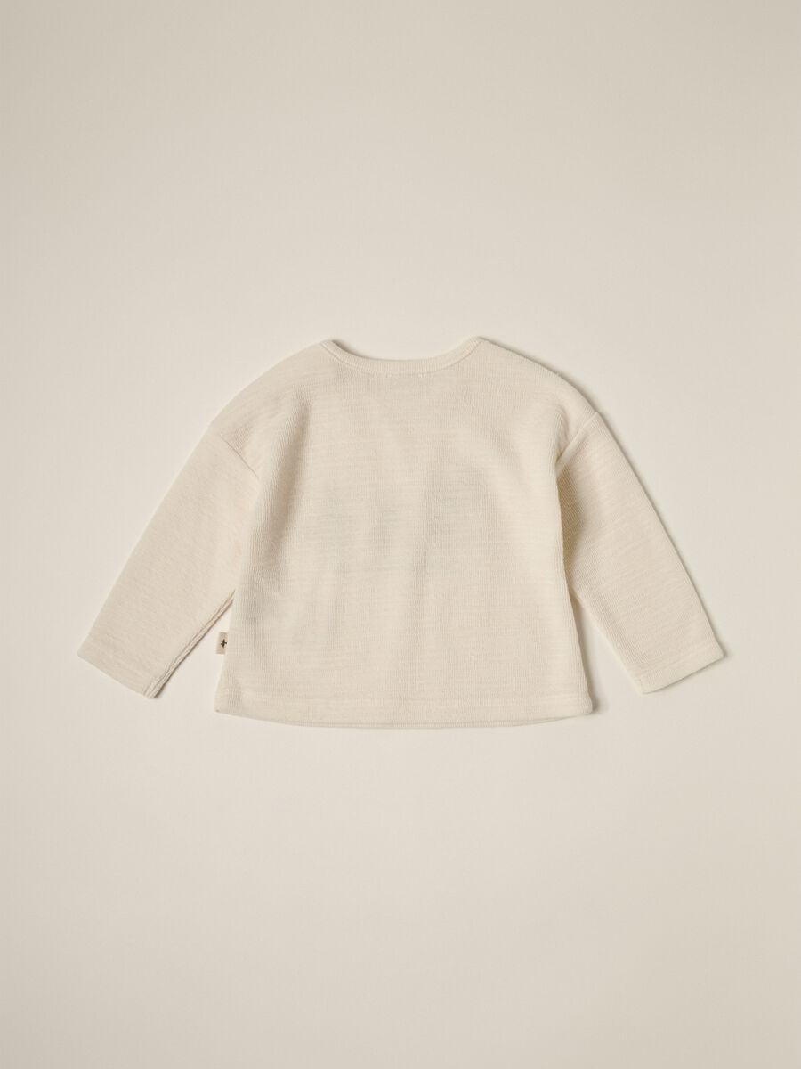 IANA newborn boy sweatshirt in cotton blend French terry_1