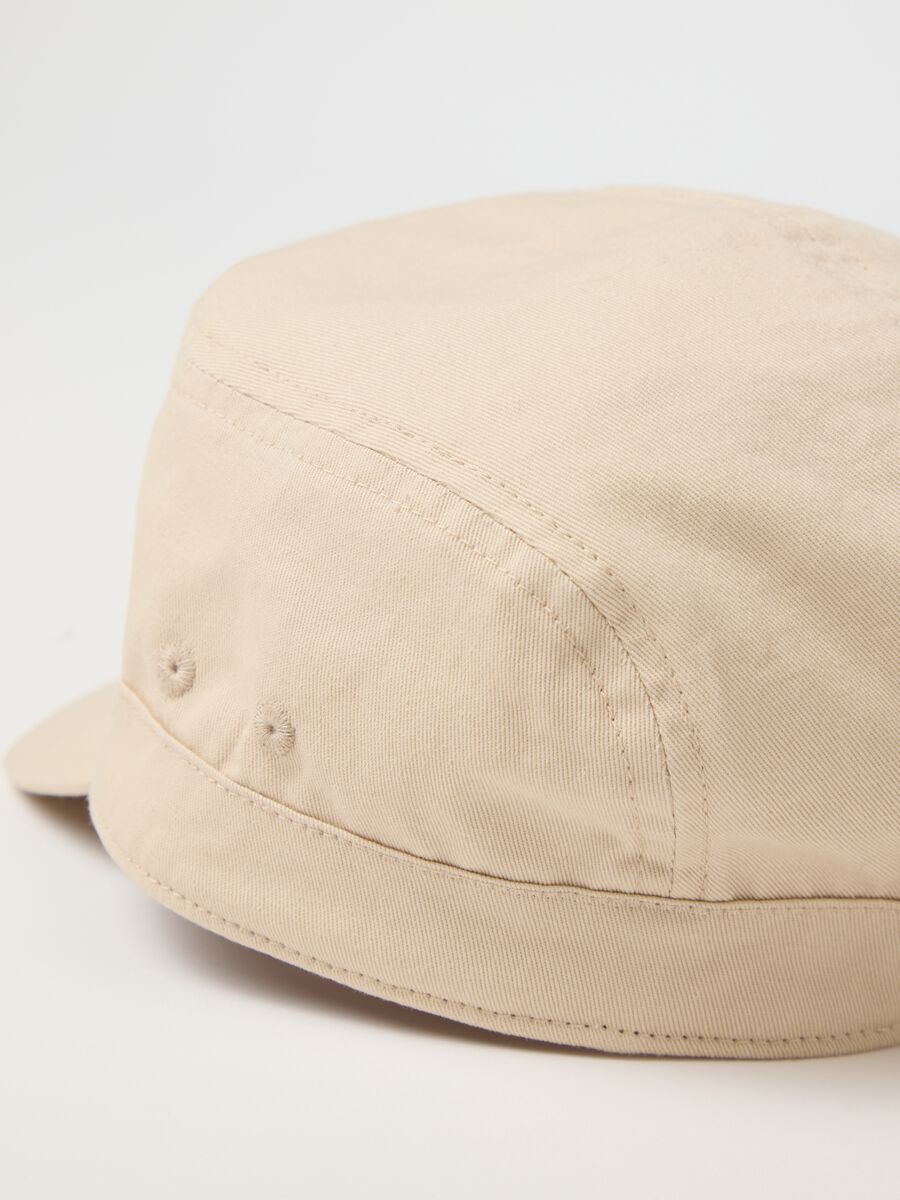 Beige cotton baseball cap_1