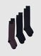 Tripack Long Multicolour Cotton Elasticised Socks_0