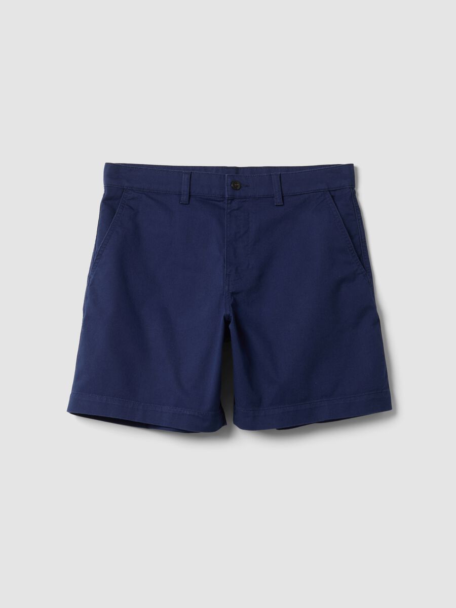 Stretch cotton shorts_0