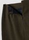 Brown and petrol blue wool-blend houndstooth skirt_2