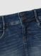 Blue stretch cotton denim mini skirt_1
