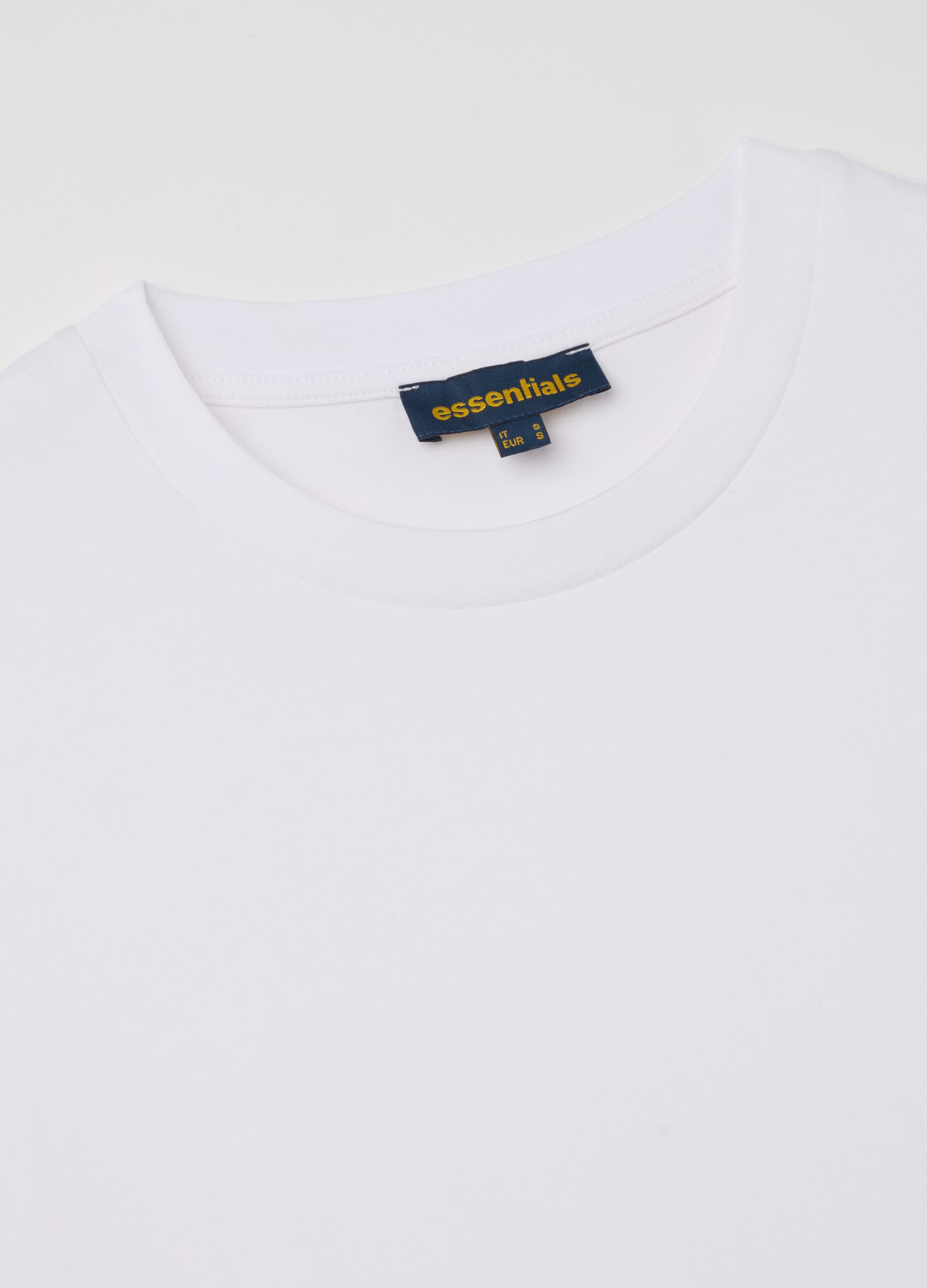 Abito t-shirt Essential in cotone bianco