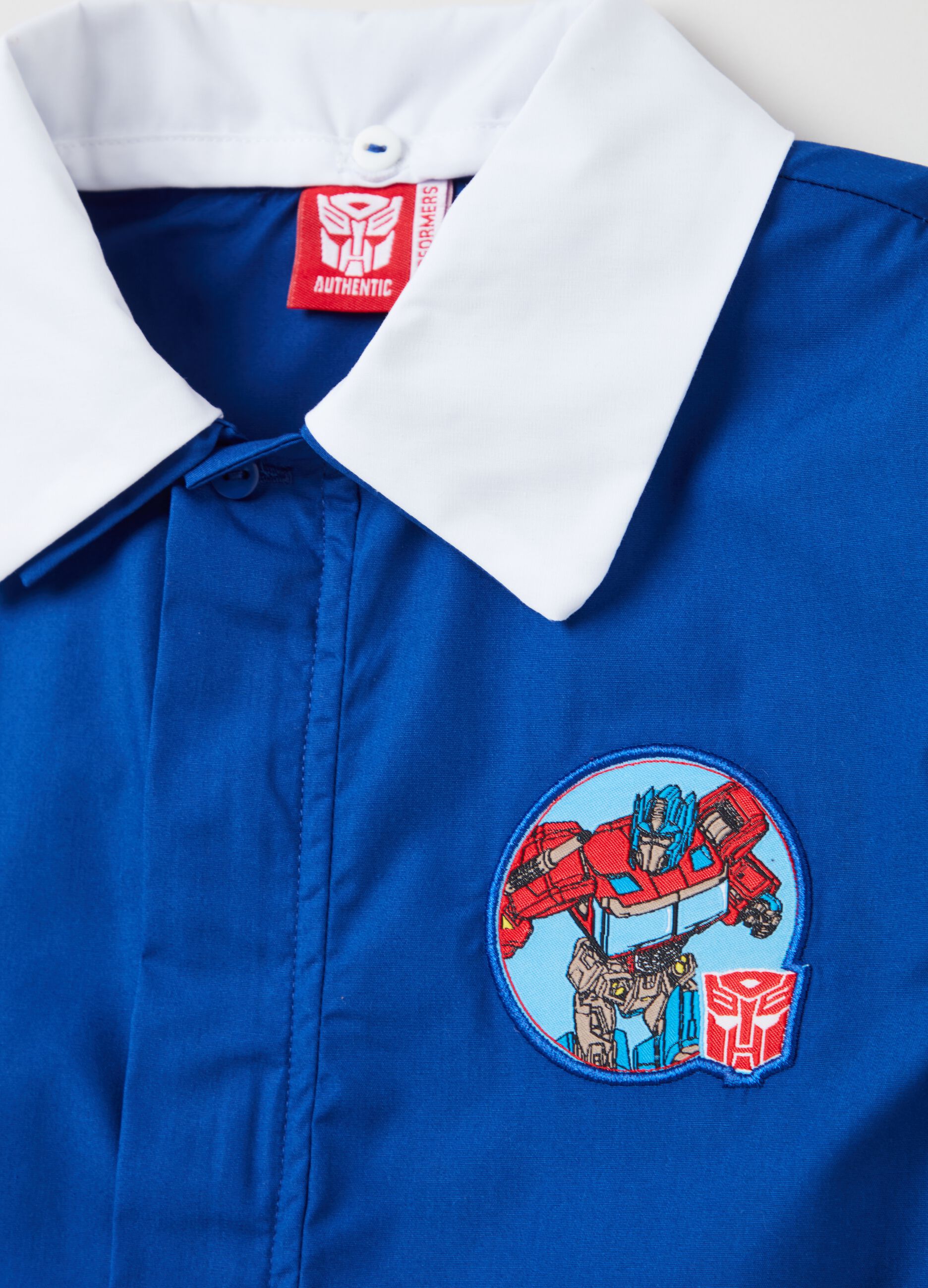 Grembiule corto con zip patch Transformers_2