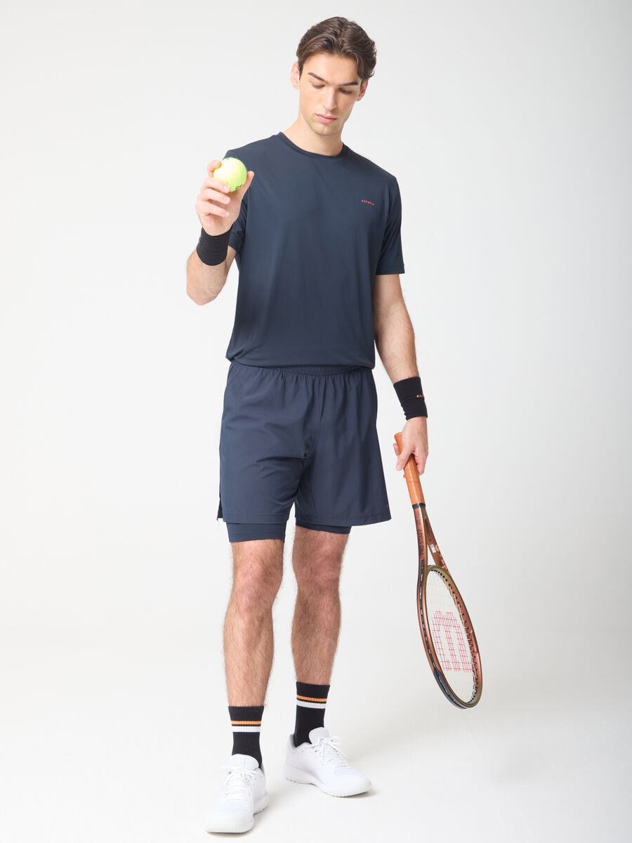 ALTAVIA COURT Sport Shorts with Fitted Technical Inner Shorts_0