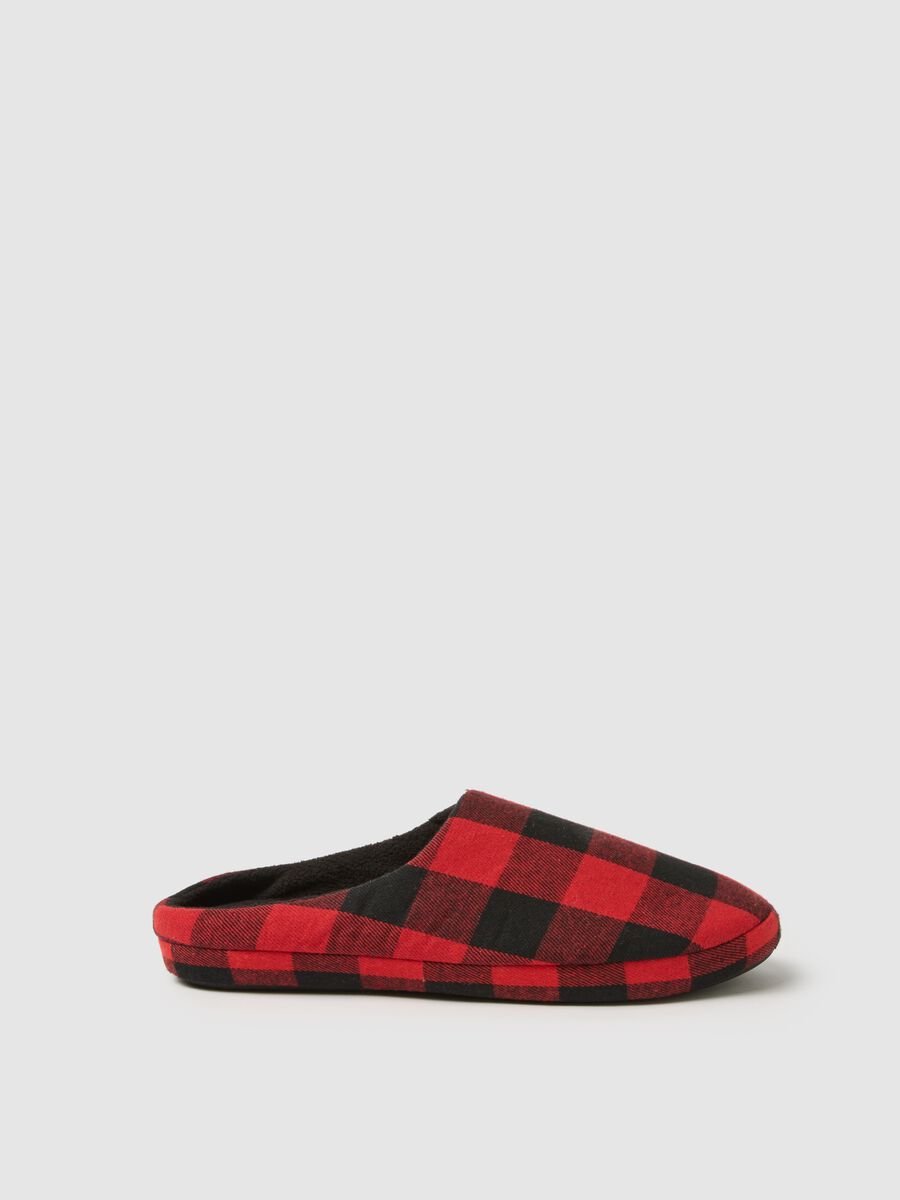 Multicolour Checked Slippers_0