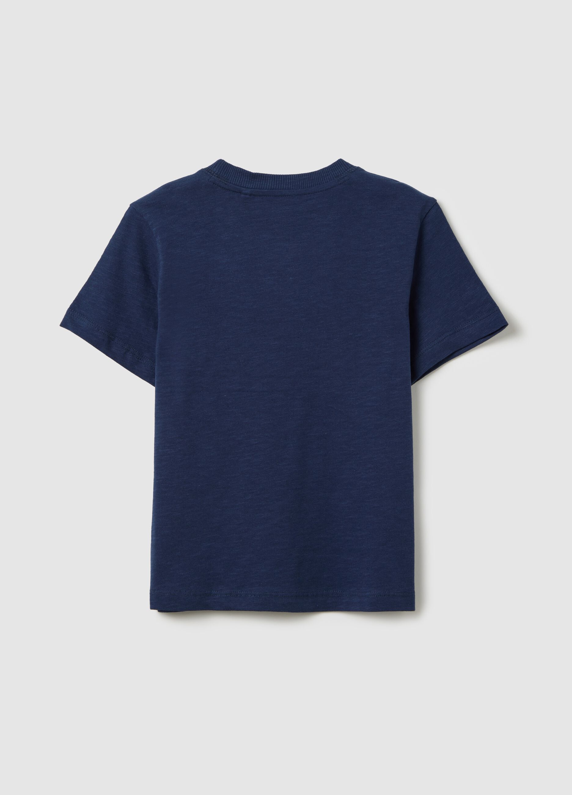T-shirt in cotone con scollo rotondo