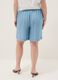 Light blue pure lyocell shorts with elasticated waist, relaxed fit_2