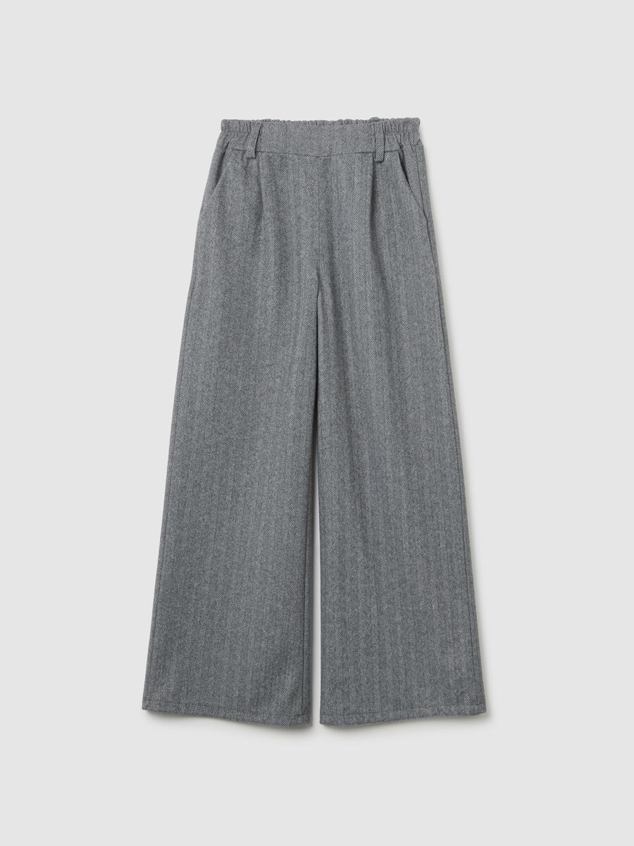 Grey Regular Fit Trousers_4