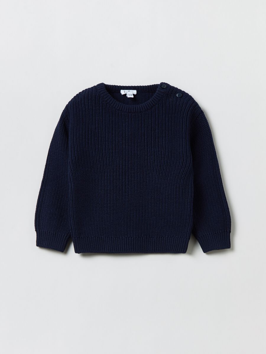 Pullover in cotone a costine_0