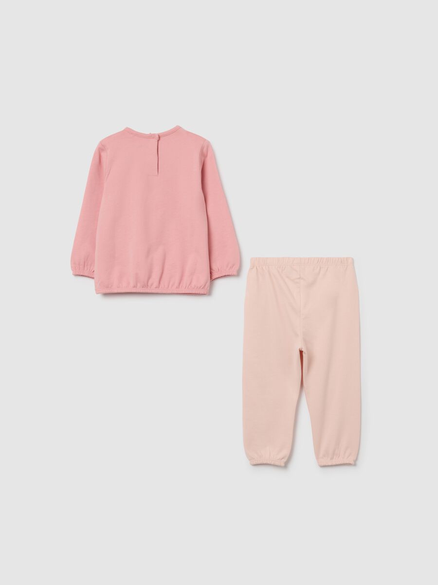 Girls' pink pure cotton pyjama regular fit_1