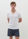 Two-pack undershirts with V neckline in jersey_0