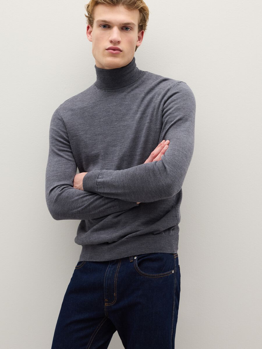 Dolcevita grigio in pura lana merino_0