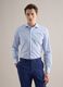Multicolour striped slim fit pure cotton shirt_0