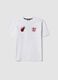 White short-sleeve pure cotton T-shirt_0
