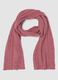 Pink cable-knit viscose-blend scarf_0