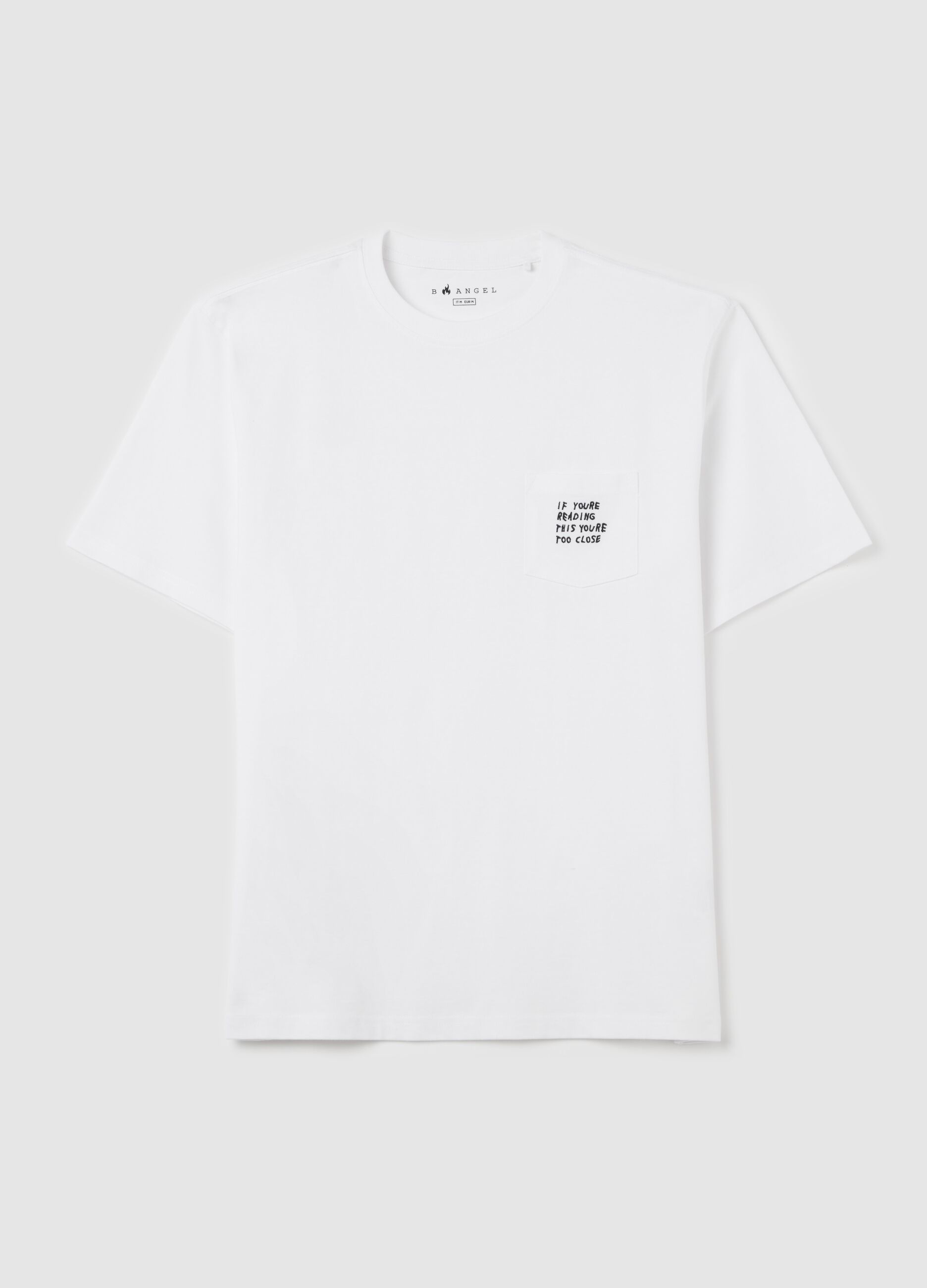 T-shirt con tasca a ricamo