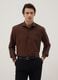 Pure cotton brown shirt regular fit easy iron_0