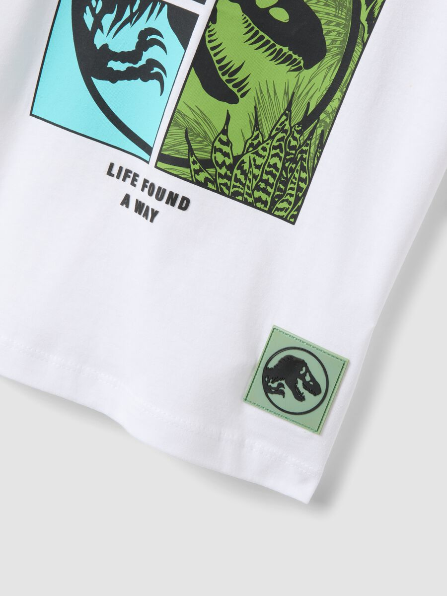 Children's oversized white pure cotton T-shirt with print_3