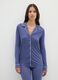 Blue pyjama with regular fit and button closure_1