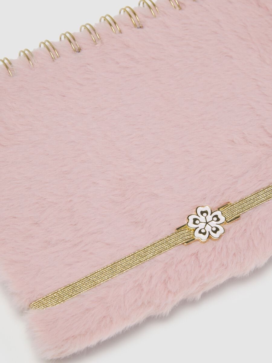Pink paper notebook with spiral_1
