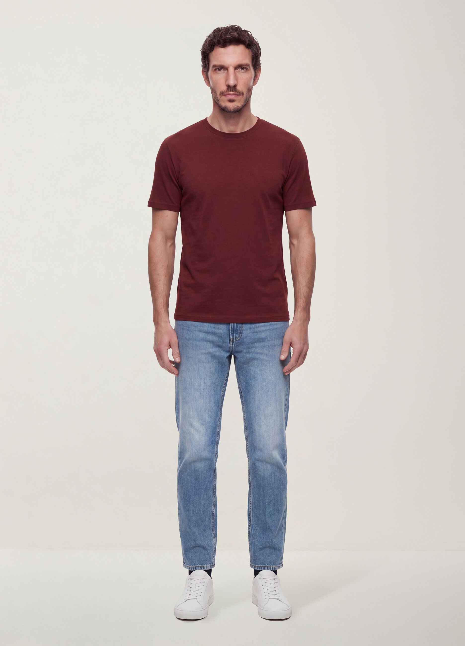 Red The Iconic Tee pure cotton short-sleeve T-shirt, relaxed fit