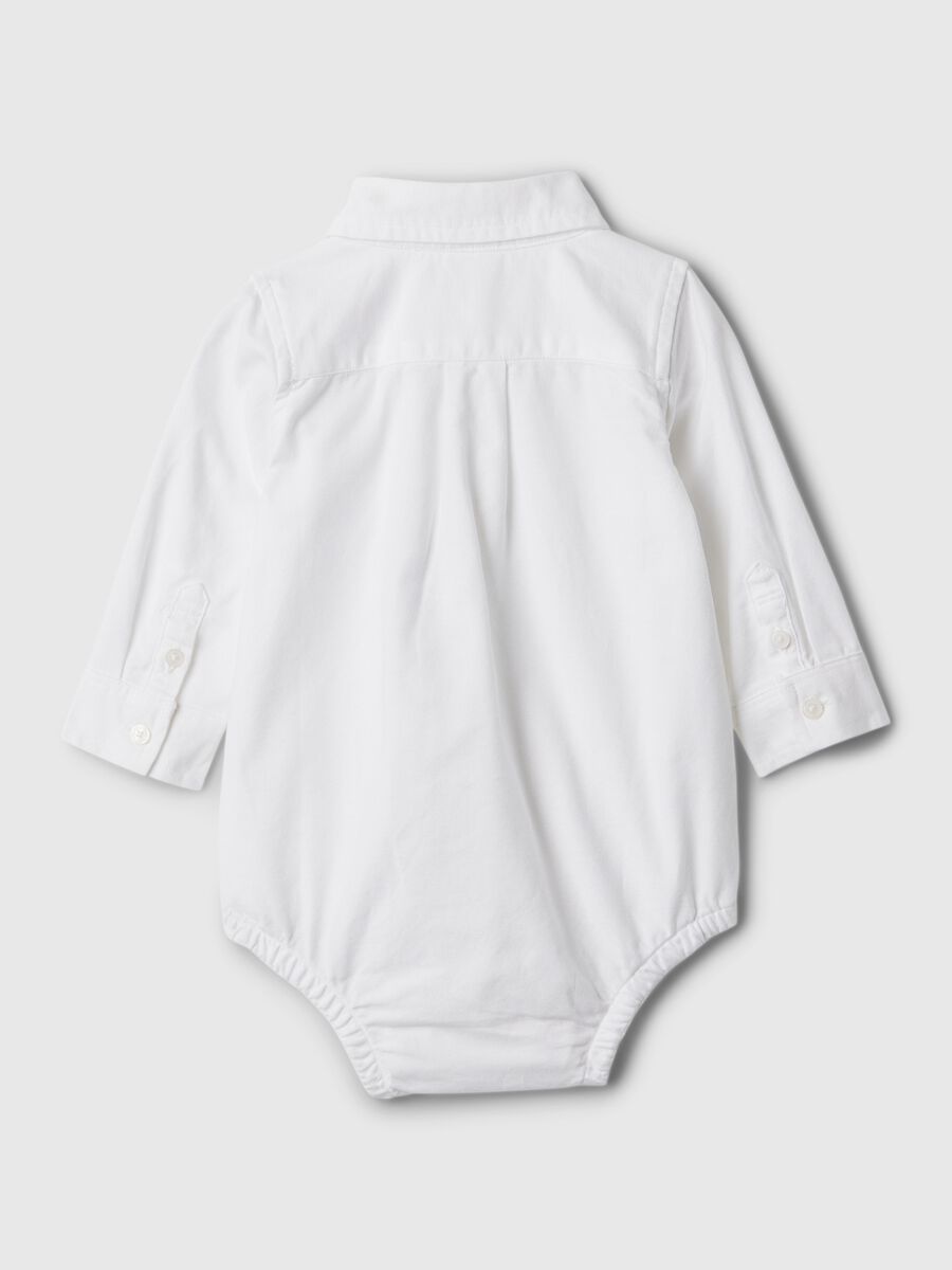 White Stretch Newborn Bodysuit_1