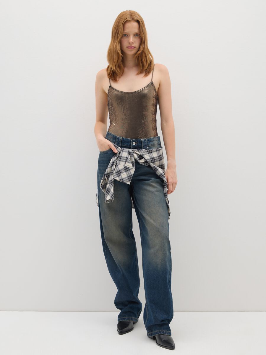 Jeans in puro cotone denim skater_0