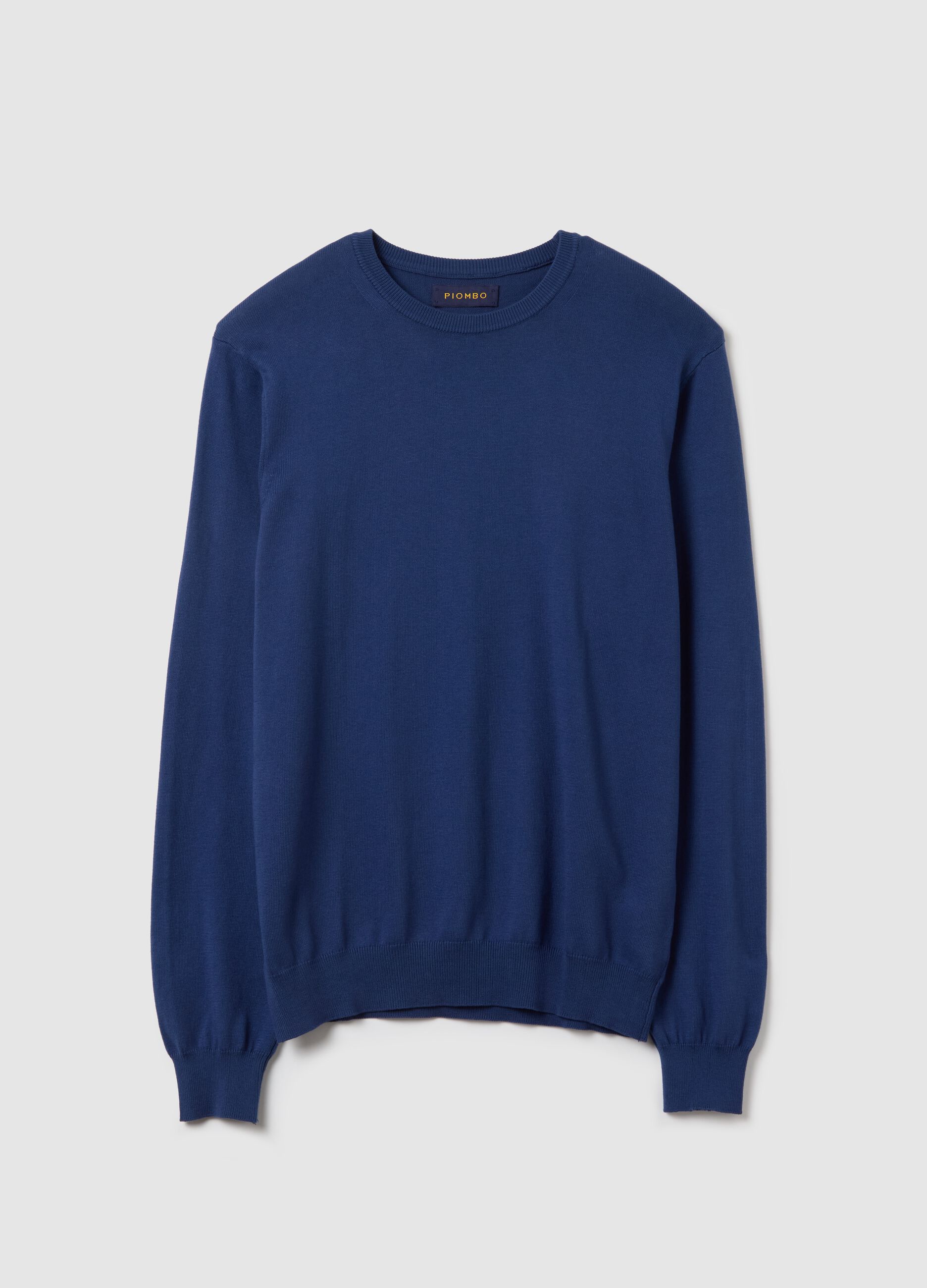 Pullover girocollo tinta unita