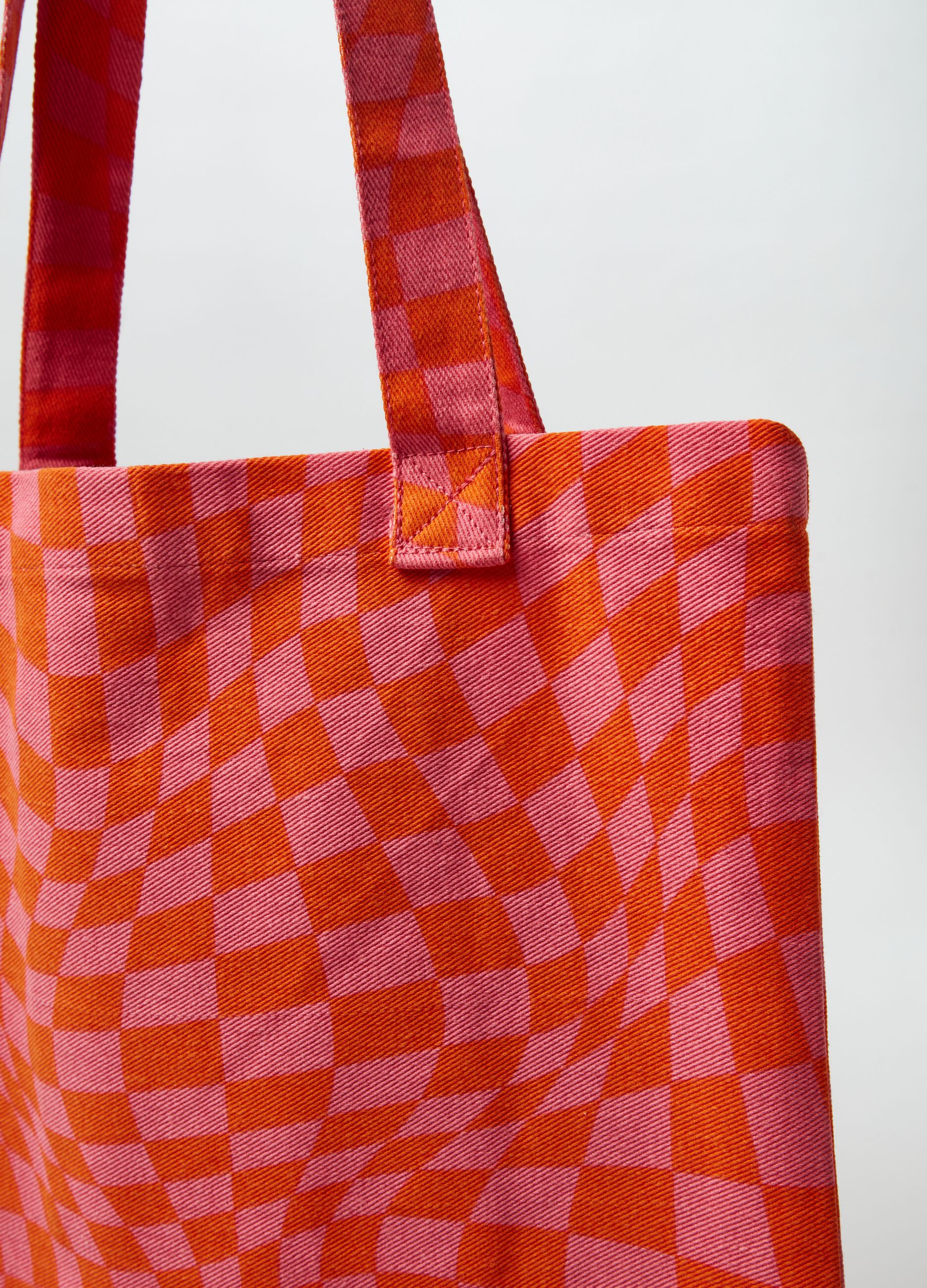 Borsa shopper a quadri Baby Angel_1