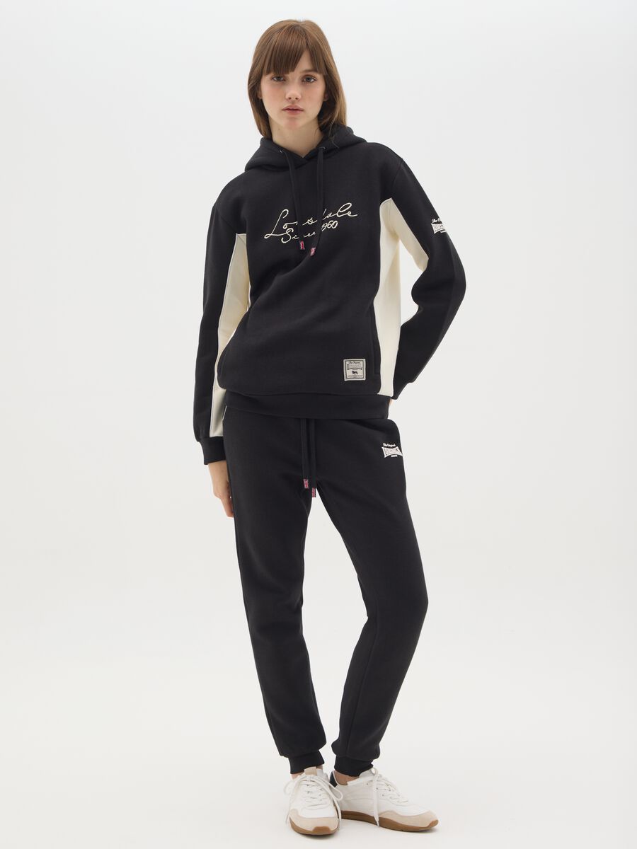 Black Cotton Blend Hoodie_1