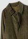 Cappotto lungo verde in puro cotone a righe_2