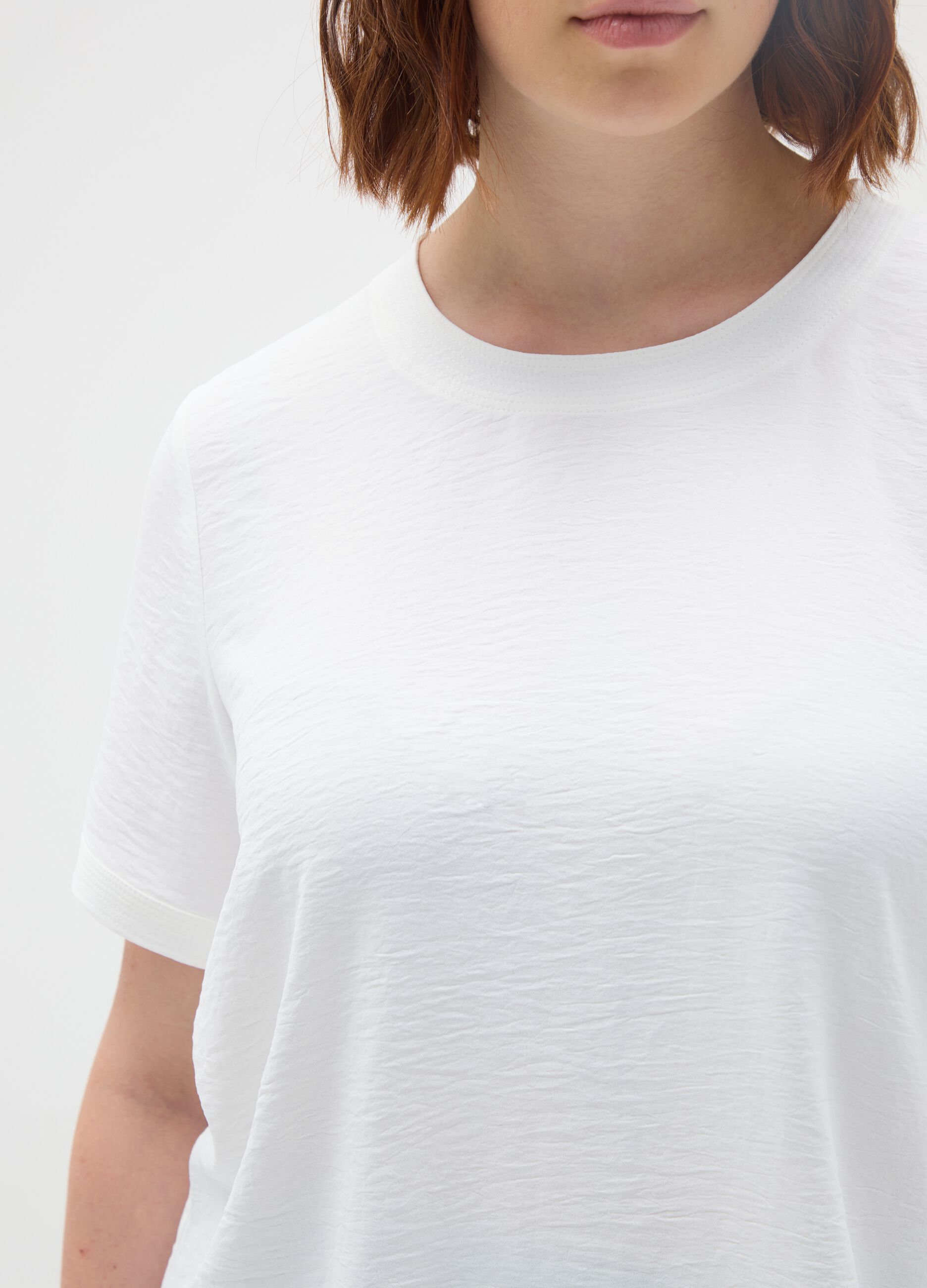 White regular fit T-shirt
