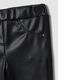 Black slim-fit treggings with elasticated waistband for baby girls_2