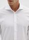 White slim shirt with French collar and buttons_1