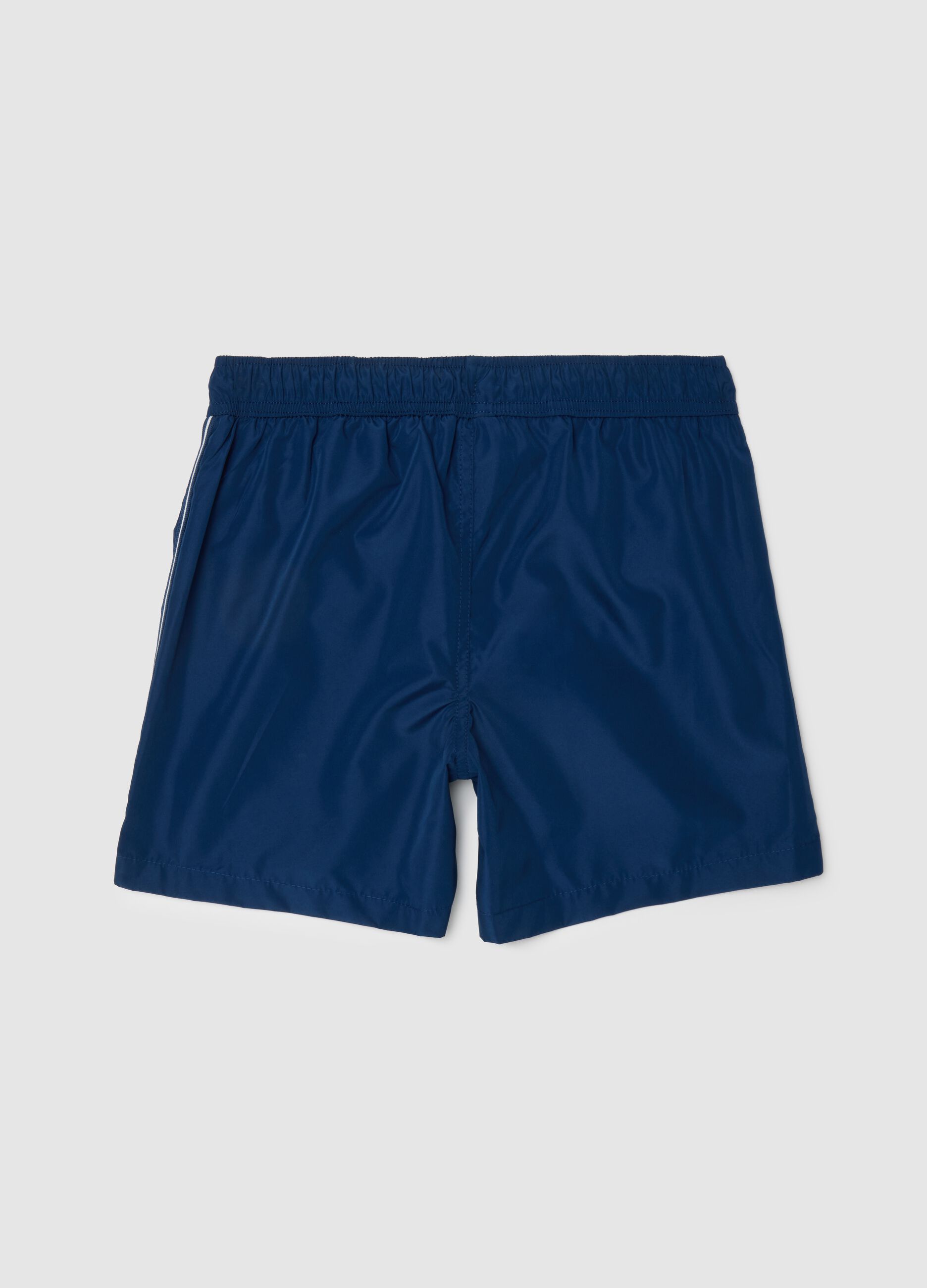 Boys' Blue Regular Fit Swimwear
